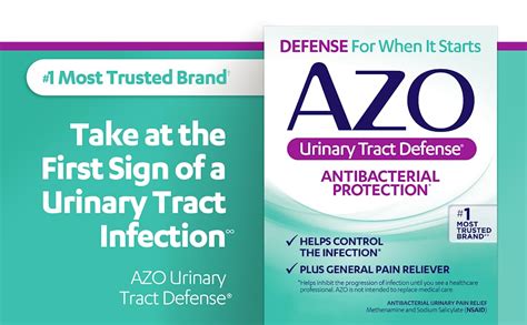 Azo Urinary Tract Defense Antibacterial Protection Helps Control A Uti Until You Can See A