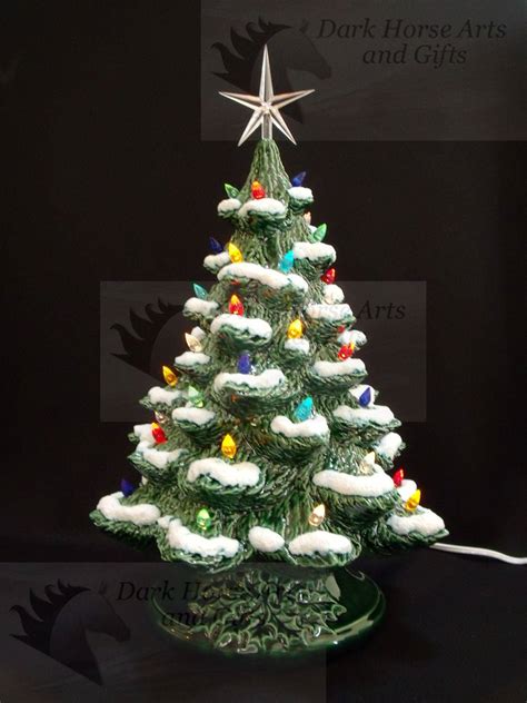 Winter Wonderland Ceramic Christmas Tree 16 Inches Etsy