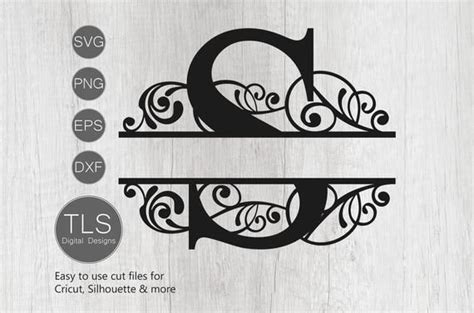 Download Letter S Split Monogram SVG Split Monogram SVG Letter S ...