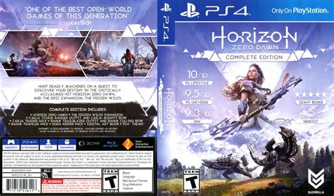 Horizon Zero Dawn Complete Edition 2017 Playstation 4 Box Cover