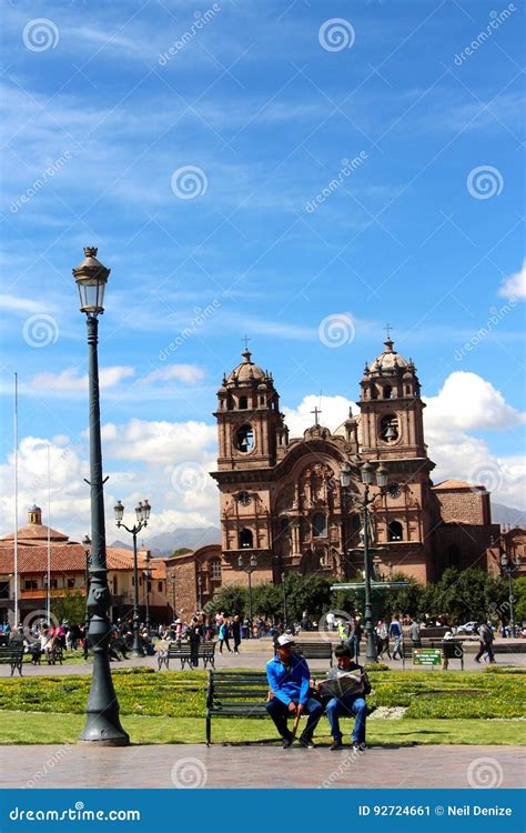 Plaza De Armas Cuzco Redaktionelles Foto Bild Von Ber