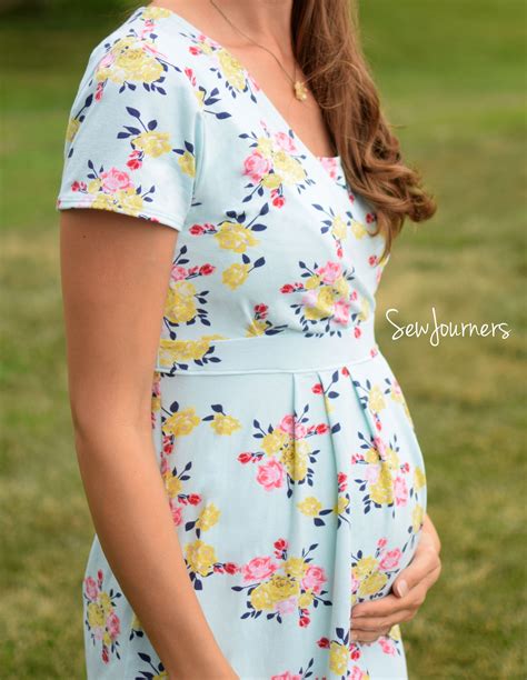 The Perfect Nursing And Maternity Dress Sewjourners Sewing