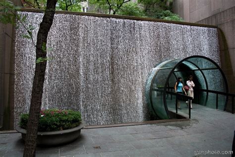 Water Wall In New York City Water Architecture Landscape