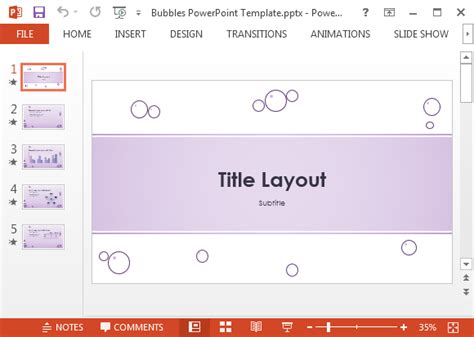 Bubbles Powerpoint Template Fppt