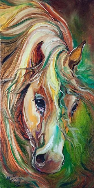 Wild Storm Abstract Horse By Marcia Baldwin From Abstracts