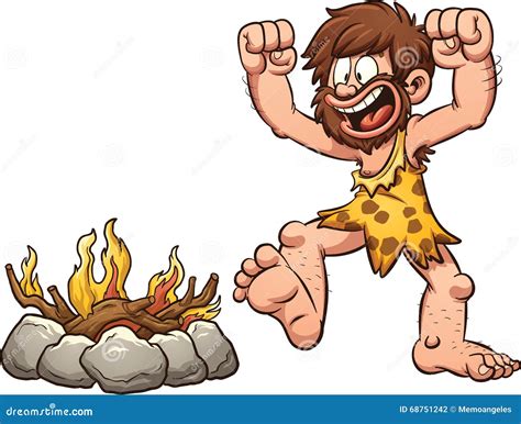 Caveman With Fire