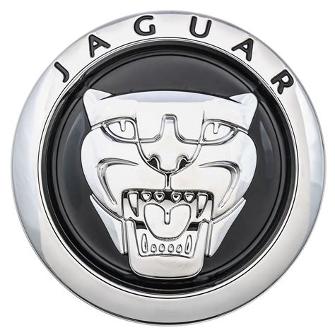 Radiator Grille Badge Growler Chrome Black Genuine Jaguar Xf Xj Xk