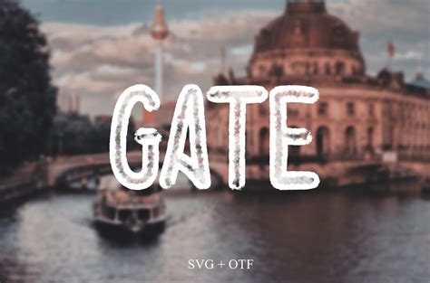 Gate Font By Ahmet Faruk Şahin · Creative Fabrica
