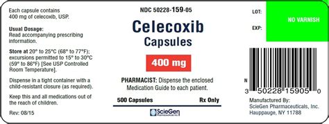 Celecoxib Capsules Fda Prescribing Information Side Effects And Uses