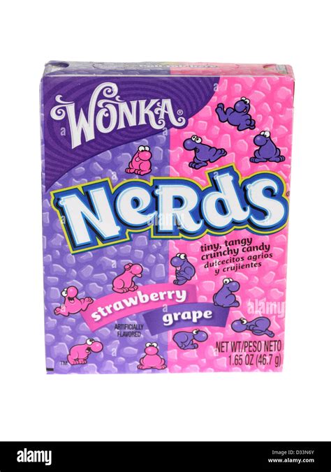 Box Of Wonka Strawberry And Grape Nerds Stock Photo Alamy