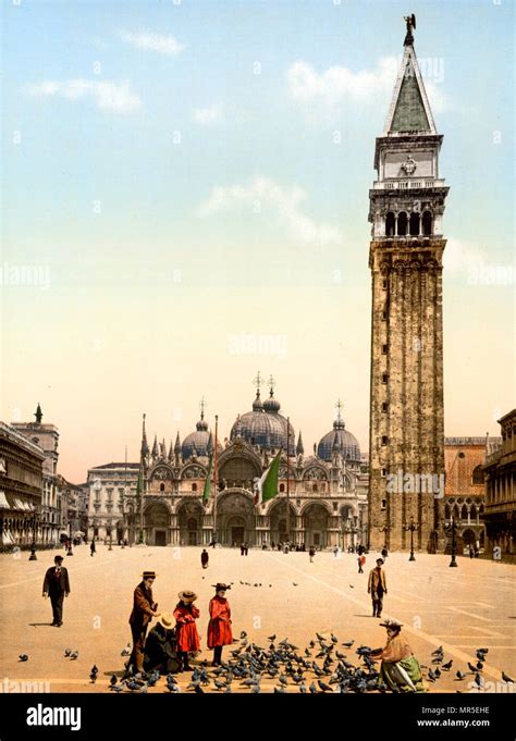 St Mark S Campanile Campanile Di San Marco In Venice Italy Photographed Two Years Before It
