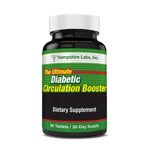 Diabetic Circulation Booster All Natural Dietary Supplement Supports