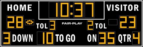 Fb 8124 2 Football Scoreboard Fair Play Scoreboards