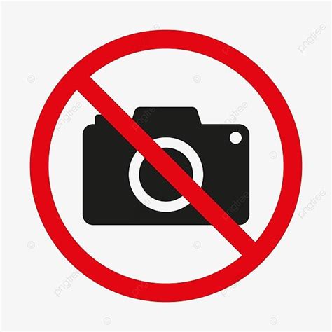 Photography Not Allowed Symbol Camera Ban Sign Prohibited Restriction
