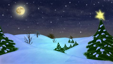 Hd Beautiful Christmas Scene Animated Stock Footage Video