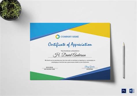 free 35 best printable certificate of appreciation templates in ai indesign ms word pages
