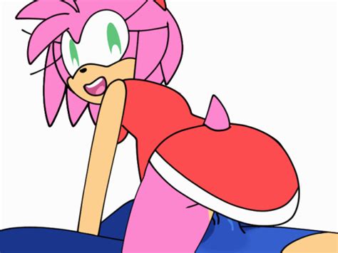 Rule 34 Amy Rose Animated Anthro Ass Blue Fur Clothing Dress Female
