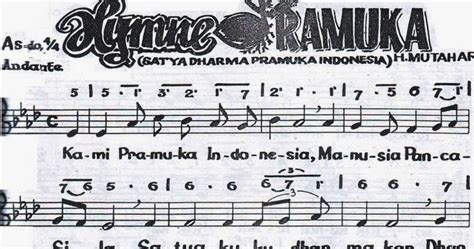 Lirik Himne Pramuka Dan Mars Gerakan Pramuka Di Indonesia Tunas Kaili