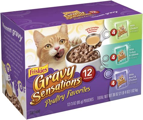 Ya zero is formulated to meet the nutritional levels established by the aafco cat food nutrient profiles for all life stages. Friskies Gravy Sensations Poultry Favorites 3 Flavor ...