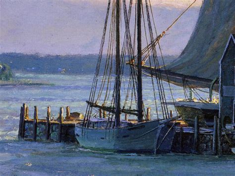 John Stobart Sunset Over The Westport River In 1862