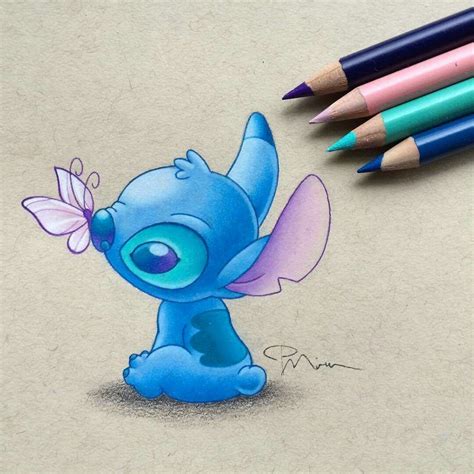 Tierno Stitch Stitch Drawing Drawing Stitch Cute Disney Drawings