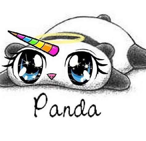 Image Result For Cute Animal Drawings Panda Real Unicorn Unicorn