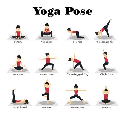Basic Yoga Poses Printable Chart Infoupdate Org