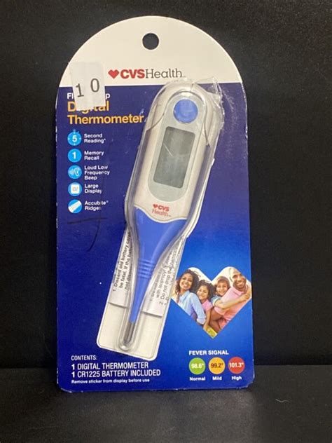 Cvs Flexible Tip Oral Digital Thermometer Refurbished 50428250440 Ebay