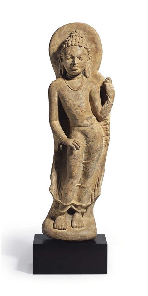 A Terracotta Figure Of A Standing Buddha India Gupta