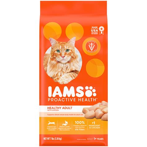 4.5 out of 5 stars with 42 ratings. IAMS PROACTIVE HEALTH Healthy Adult Dry Cat Food with ...