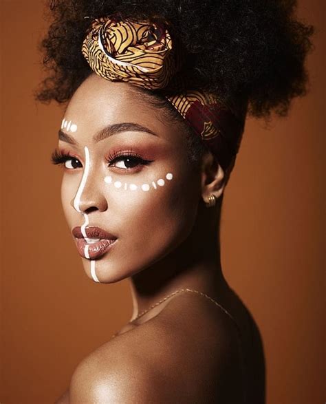 Pin By Ryana Thomas On The Hair Says It African Tribal Makeup