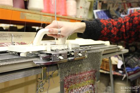 The heyday of these domestic knitting machines was in the 1980s; Creating innovation swatches on a domestic knitting ...