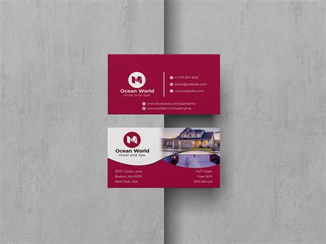 Hotel Business Card Design Template Techmix