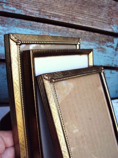 Vintage Metal Picture Frame Frames Set Ornate Mid Century