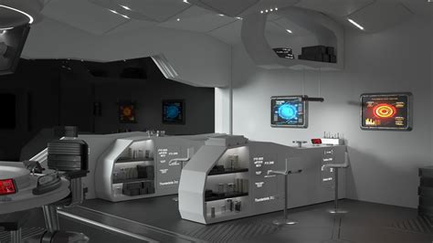 Sci Fi Interior Station 3d Model Cgtrader