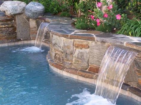 A quality pool contractor should be able to build whatever kind of custom pool you want. Custom Cascade waterfall | Cascade waterfall, Outdoor ...