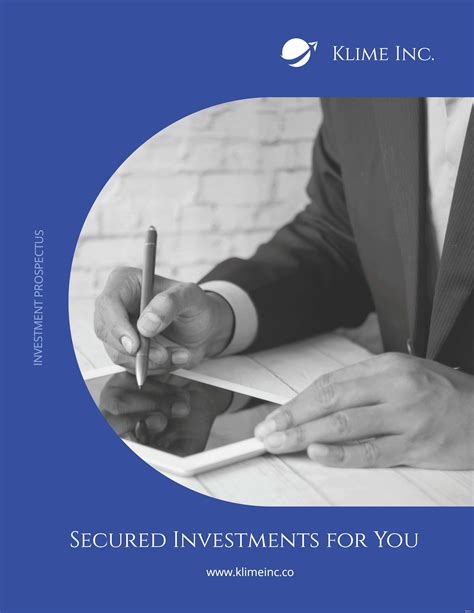 Investment Prospectus Template In Word Download