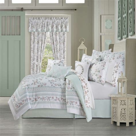 Rialto Full 4 Piece Comforter Set Sage By Royal Court