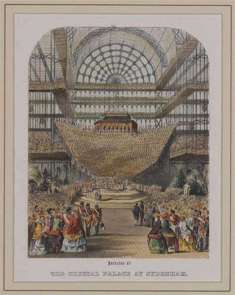 Interior Of The Crystal Palace At Sydenham Opened By Her Majesty 10th