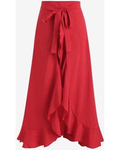 Red Zaful Skirts For Women Lyst