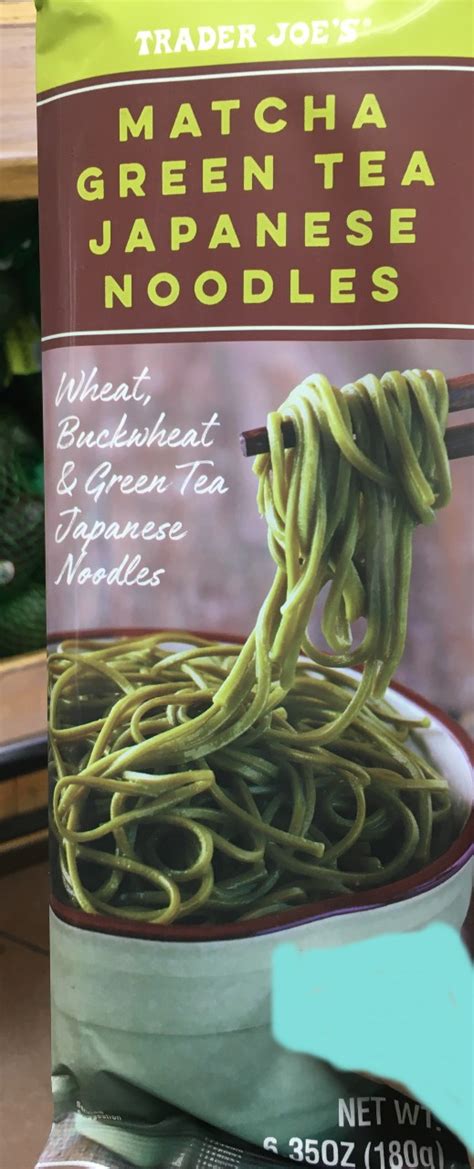 Trader Joes Soba Noodles Matcha Green Tea Japanese Noodles Trader