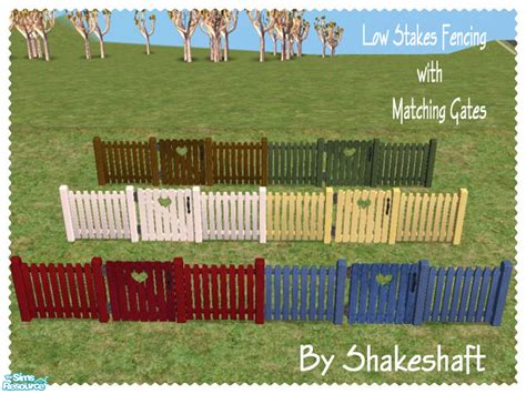 The Sims Resource Low Stakes Fences And Gates