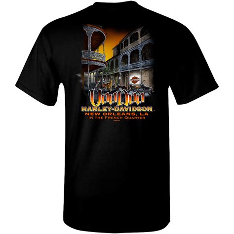 Voodoo Harley Davidson French Quarter Mens Short Sleeve T Shirt