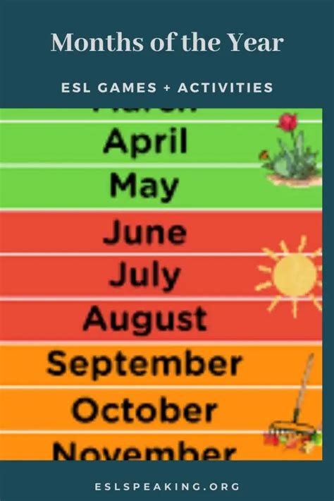 Months Of The Year Games Activities Lesson Plans And Worksheets