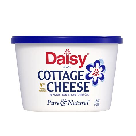 Daisy Pure And Natural Cottage Cheese 4 Milkfat 16 Oz 1 Lb Tub