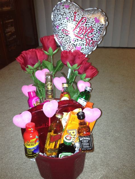 The Valentines Day Man Basket I Made Inspired By Pinterest