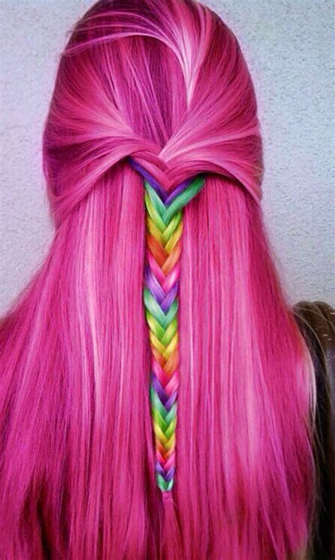 15 Gorgeous Ways To Style Rainbow Hair Brit Co
