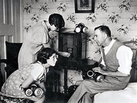 Before Television 37 Interesting Photos Of People With Their Radios