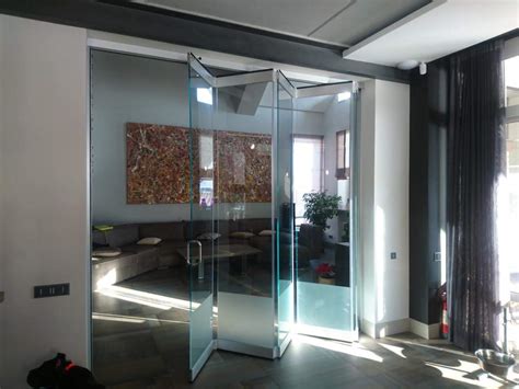 Icconium Accordion Glass Wall Partition Systems With Bottom Guide