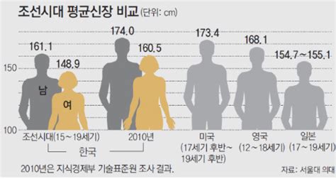 우리나라 평균 다리 길이,남녀 평균키 '한국 남자 평균키,한국 여자 평균키' :: Happy Box